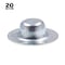 Prime-Line Axle Hat Push Nuts, 1/4 in., Zinc Plated Steel (20 Pack) 9078486 - alternate 2